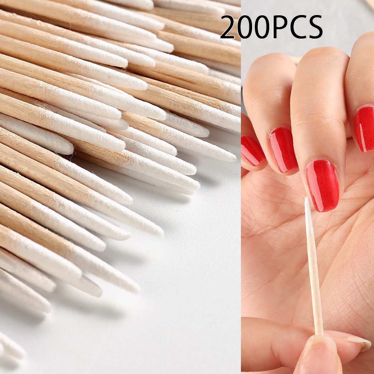 Contour Palette Stick - 200 pz Unghie Artistiche Legno Tampone