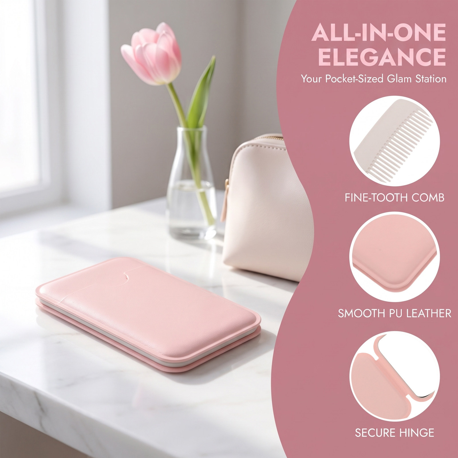 Set da 2 pezzi: specchietto pi - Beauty Makeup Vanity Set recensione e prezzo